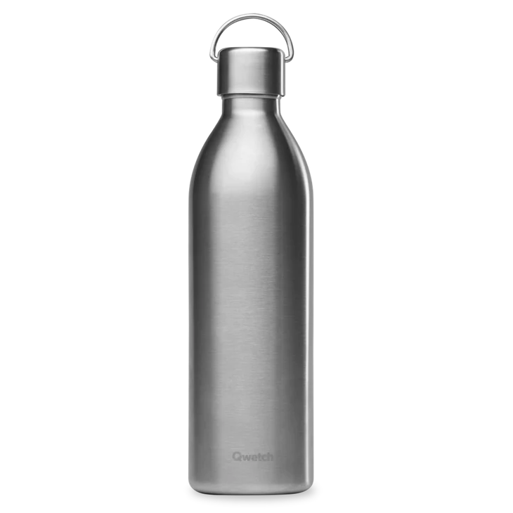 Qwetch Bouteille isotherme active inox brossé 1000ml
